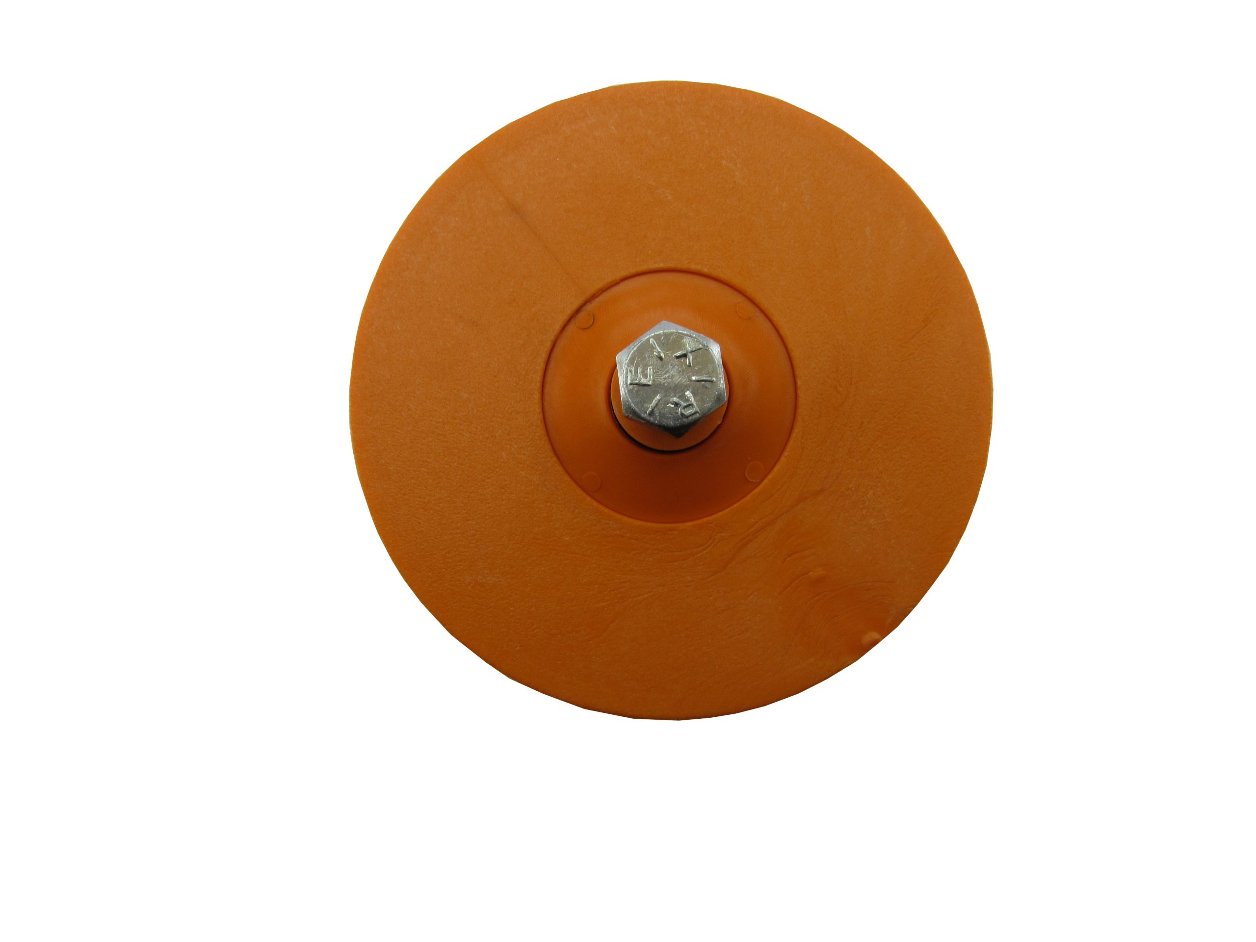 Roldana De Nylon Laranja C/Rolamento 4 Polegadas (76,2mm) Canal V. U8MM ,1/2 E 5/8 (1UND) - Imagem 3