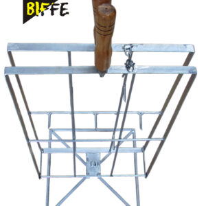Espeto Costela Fogo Chão Galvanizado C/base Giratoria P/25kg