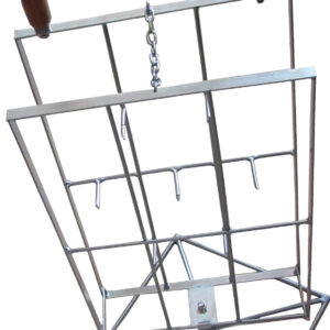 Espeto Costela Fogo Chão Galvanizado C/base Giratória P/25kg